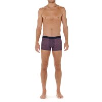 HOM mens boxer shorts - Boxer Briefs Hal, patterned Navy M (Medium)