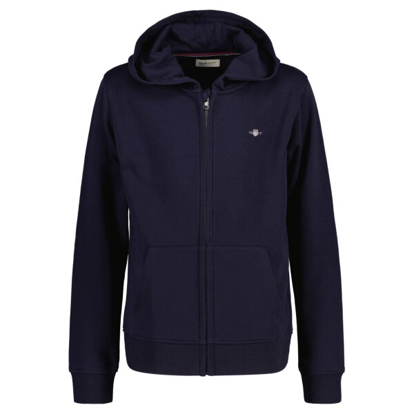 GANT Boys Sweat Jacket - Teen Boys THE ORIGINAL FULL ZIP SWEAT HOODIE, Hooded Blue 176