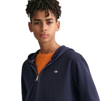 GANT Boys Sweat Jacket - Teen Boys THE ORIGINAL FULL ZIP SWEAT HOODIE, Hooded Blue 176