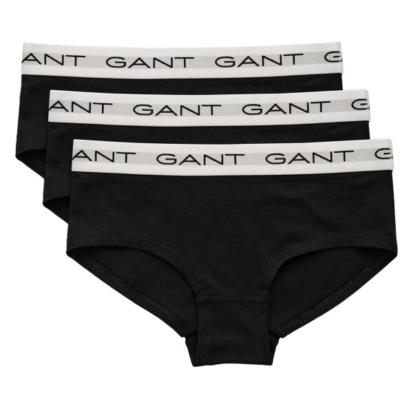 GANT Mens Briefs, 3-pack - Briefs, Cotton Stretch Black 122/128