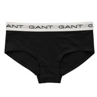 GANT Mädchen Slips, 3er Pack - HIPSTER BRIEFS 3-PACK, Hüftslip, Cotton Stretch Schwarz 122/128