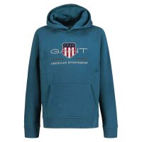 GANT Kids Sweatshirt - ARCHIVE SHIELD HOODIE, hooded sweatshirt, logo, uni