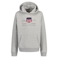 GANT Kids Sweatshirt - ARCHIVE SHIELD HOODIE, hooded sweatshirt, logo, uni Grey 134/140