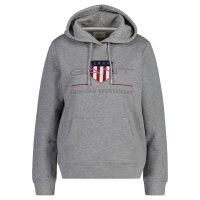 GANT Ladies Sweatshirt - REGULAR ARCHIVE SHIELD HOODIE, hooded sweatshirt, logo