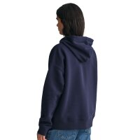 GANT Ladies Sweatshirt - REGULAR ARCHIVE SHIELD HOODIE, hooded sweatshirt, logo Blue XS (X-Small)