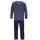 hajo mens leisure suit, 2-piece set - climate comfort, jacket and trousers, cotton mix Blue S (Small)