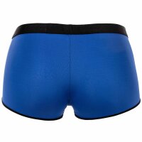 HOM Herren Boxershorts - Trunks HO1 Plume up, Shorts Mikrofaser Stretch,einfarbig Blau S