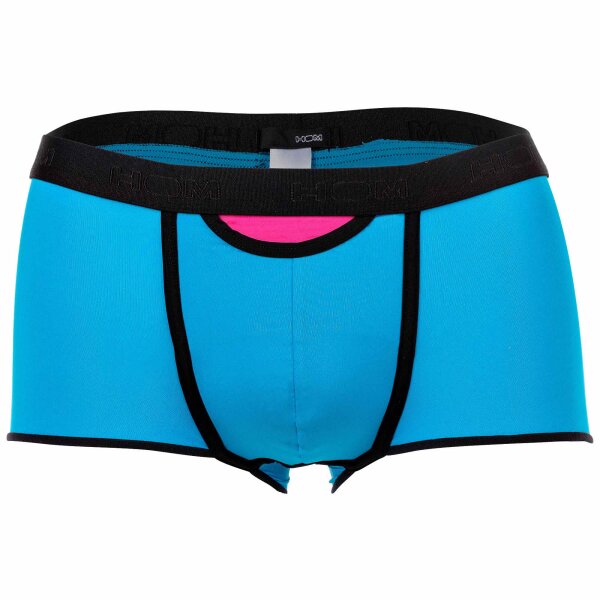 HOM Mens Boxer Shorts - Trunks HO1 Plume up, Shorts Microfibre Stretch,solid colour Turquoise 2XL (XX-Large)