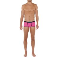 HOM Mens Boxer Shorts - Trunks HO1 Plume up, Shorts Microfibre Stretch,solid colour Pink 2XL (XX-Large)