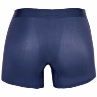 HOM Mens Comfort Boxer Briefs - H-Fresh, Shorts, Microfibre Stretch, Solid Colour Navy S (Small)