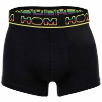 HOM Herren Boxershorts 2er Pack - Boxer Briefs Ivano #2, Baumwolle Schwarz/Rot M