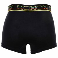 HOM Herren Boxershorts 2er Pack - Boxer Briefs Ivano #2, Baumwolle Schwarz/Rot M