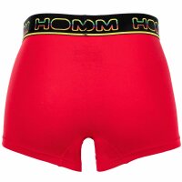 HOM Mens Boxer Briefs 2-pack - Boxer Briefs Ivano #2, cotton Black/Red M (Medium)