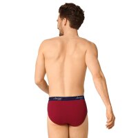 Sloggi Herren Slips 2er Pack - Start midi C2P box, Baumwolle Schwarz/Rot M