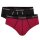 Sloggi mens briefs 2-pack - Start midi C2P box, cotton Black/Red M (Medium)