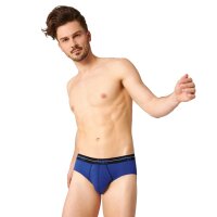 Sloggi Herren Slips 2er Pack - Start midi C2P box, Baumwolle Schwarz/Blau L