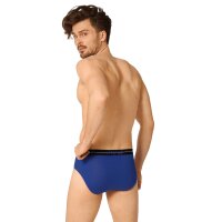 Sloggi Herren Slips 2er Pack - Start midi C2P box, Baumwolle Schwarz/Blau 2XL