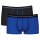 Sloggi Herren Hipster 2er Pack - Start Hipster C2P box, Boxershort, Baumwolle Schwarz/Blau L