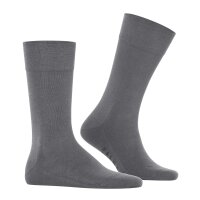 FALKE Mens Socks - Sensitive New York, Socks, Polyester Blend, Logo, solid color Grey (light grey) 39-42