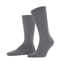 FALKE Mens Socks - Sensitive New York, Socks, Polyester Blend, Logo, solid color Grey (light grey) 39-42