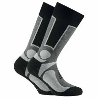 Rohner Unisex Trekking Socks, Pack of 2 - Basic Outdoor Socks, sports socks. Grey 35-38 (2.5-5 UK)