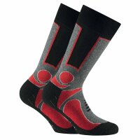 Rohner Basic Unisex Trekking Socken, Multipack - Basic Outdoor Socks, Sportsocken Rot 43-46 8er Pack (4x2P)