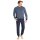 hajo Herren Schlafanzug 2-tlg. Set - lang, Bündchen, Rundhals, Premium Cotton Blau L
