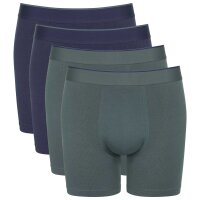 Sloggi Herren Boxershorts 4er Pack - EVER Airy Short Blau/Grün S