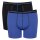 Sloggi mens boxer shorts 2-pack - Start Short C2P box cotton Black/Blue S (Small)