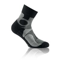 Rohner Basic Unisex Trekking Quarter Socken, Multipack - Basic Outdoor Socks, Sportsocken Grau 35-38  4er Pack (2x2P)