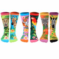 United Oddsocks Damen Socken, 6 Socken Pack - Strumpf, Mottomotive
