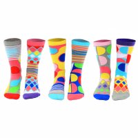 United Oddsocks Damen Socken, 6 Socken Pack - Strumpf, Mottomotive