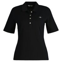 GANT Damen Poloshirt - SLIM SHIELD PIQUE POLO, Halbarm, Knopfleiste, Logo, uni