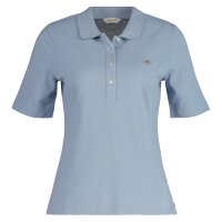 GANT Damen Poloshirt - SLIM SHIELD PIQUE POLO, Halbarm, Knopfleiste, Logo, uni