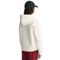 GANT Damen Sweatshirt - REGULAR SHIELD HOODIE, Kapuzen-Pullover, Logo Ecru XS
