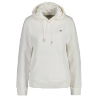 GANT Ladies Sweatshirt - REGULAR ARCHIVE SHIELD HOODIE, hooded sweatshirt, logo Ecru XS (X-Small)