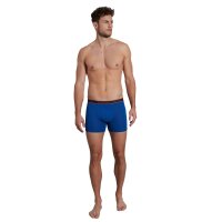 TOM TAILOR mens boxer shorts, 4-pack - Long Pants, cotton,logo,solid colour Blue M (Medium)