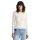 GANT Damen Pullover - STRETCH COTTON CABLE C-NECK, Rundhals, Zopfstrick, Logo Ecru XS
