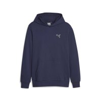 PUMA Herren Hoodie - Better Essentials Hoodie FL, Pullover, Baumwolle, Logo, einfarbig Blau M
