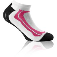 Rohner Basic Unisex Sneaker Sports Socks, 3 pack - Sport, cotton White/Pink 35-38 (2.5-5 UK)