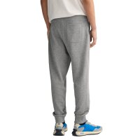 GANT Herren Sweathose - REGULAR SHIELD SWEATPANTS, Jogginghose, Cotton-Mix, Logo Grau 2XL