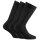 Rohner Basic unisex socks, 3-pack - Cotton, short socks, solid color Black 39-42 (5.5-8 UK)