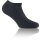 Rohner Basic Unisex Sneaker Socken, Multipack - Bambus Schwarz 35-38  6er Pack (2x3P)