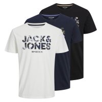 JACK&JONES Mens T-shirt, 3-pack - JJJAMES TEE CREW...