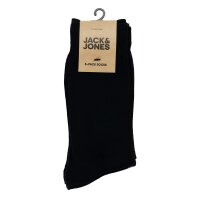 JACK&JONES Herren Socken Bambus 5er Pack - JACBASIC, One Size Schwarz 40-46