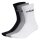 adidas unisex socks, 3-pack - Linear Crew Cushioned, logo, padded, solid color Black/Grey/White 37-39