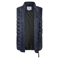 Pepe Jeans mens quilted waistcoat - BALLE GILLET, nylon, stand-up collar, pockets, solid colour Darkblue S (Small)
