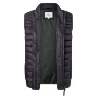 Pepe Jeans mens quilted waistcoat - BALLE GILLET, nylon, stand-up collar, pockets, solid colour Black S (Small)