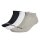 adidas Unisex Sneakersocken, 3er Pack - Thin Linear Low-Cut, dünne Socken, Logo, einfarbig