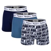 Pepe Jeans mens trunks, 3-pack - ALLOVER LOGO, underwear,...